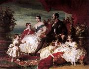 Franz Xaver Winterhalter Portrait of Queen Victoria, Prince Albert, and their children Spain oil painting artist